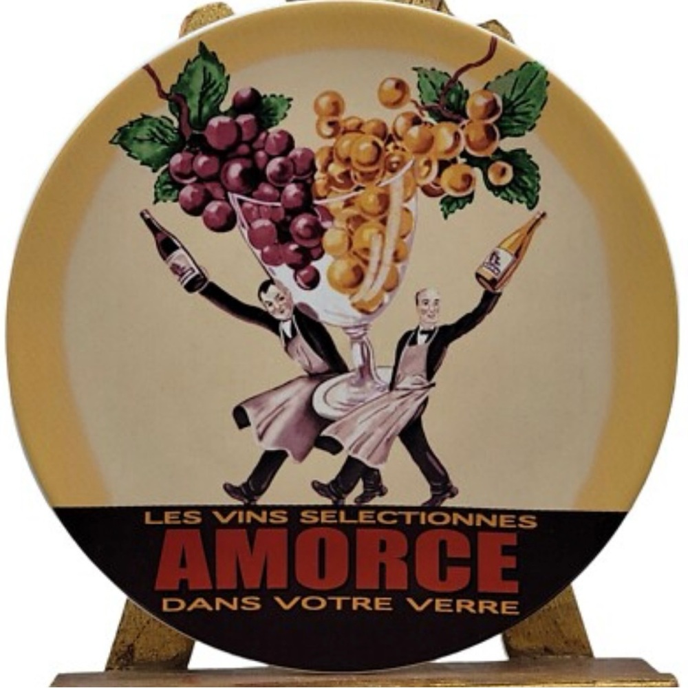 POTTERY BARN Vtg Amorce Wine Bar Salad Dessert Lunch Plates #08152510